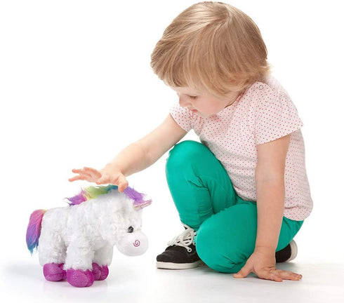 Fluffy Soft Cute Unicorn, 10 Inch Size